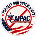 "Protect Our Sovereignty" Anti-AIPAC Vinyl Sticker