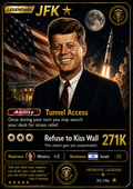 Based JFK Trading Card Vinyl Sticker